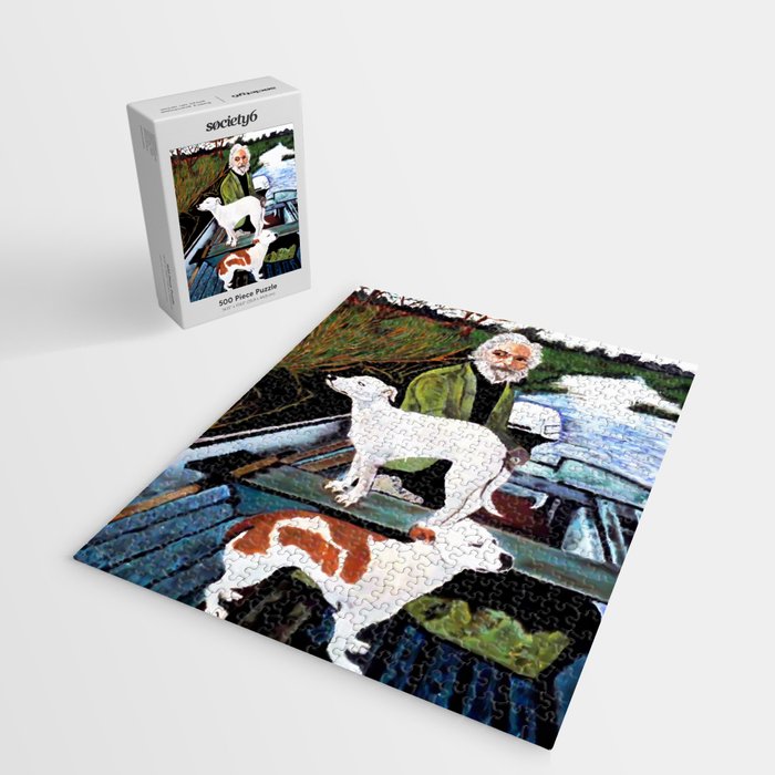 Goodfellas Dogs Painting, Artwork for Wall Art, Prints, Poster, Tshirts, Men, Women, Youth Jigsaw Puzzle Gallery Image 2