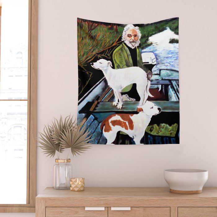 Goodfellas Dogs Painting, Artwork for Wall Art, Prints, Poster, Tshirts, Men, Women, Youth Wall Tapestry Gallery Image 2