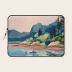 Pastel Lake Reflections Laptop Sleeve Gallery Image 1