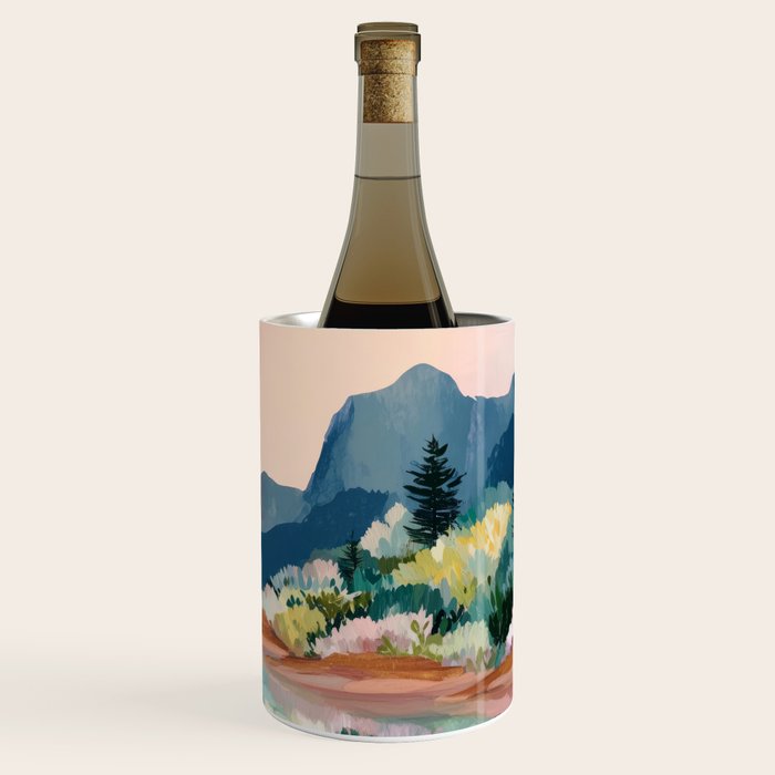 Pastel Lake Reflections Wine Chiller Gallery Image 1