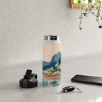 Pastel Lake Reflections Water Bottle Gallery Image 4