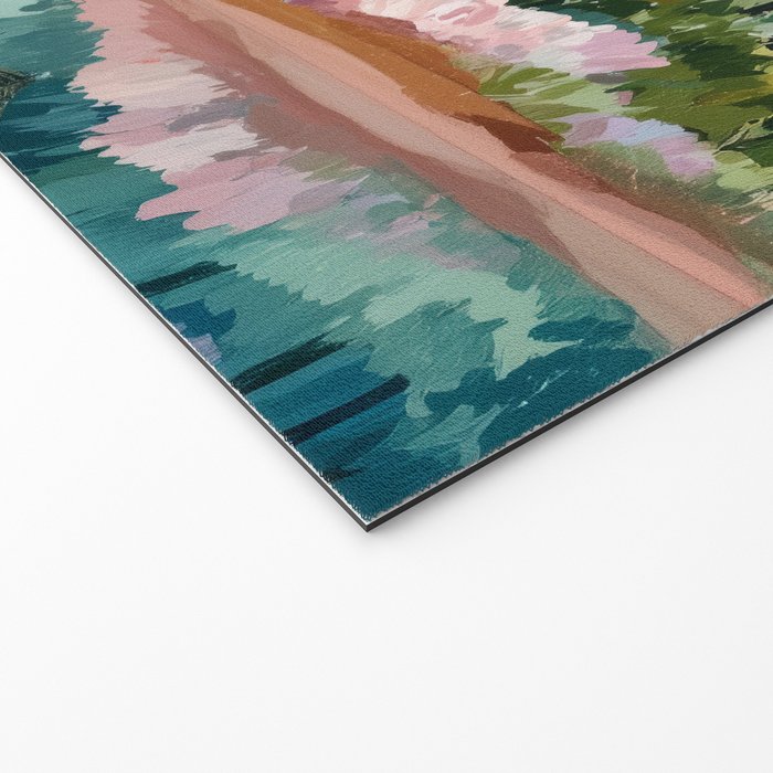 Pastel Lake Reflections Welcome Mat Gallery Image 2
