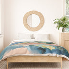Pastel Lake Reflections Duvet Cover Gallery Image 3