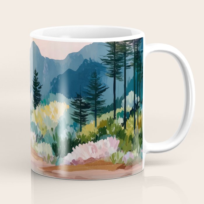 Pastel Lake Reflections Coffee Mug Gallery Image 1