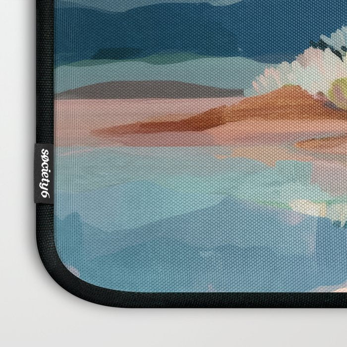 Pastel Lake Reflections Laptop Sleeve Gallery Image 3