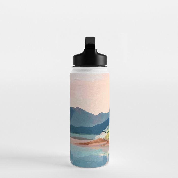 Pastel Lake Reflections Water Bottle Gallery Image 3