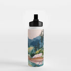 Pastel Lake Reflections Water Bottle Gallery Image 2
