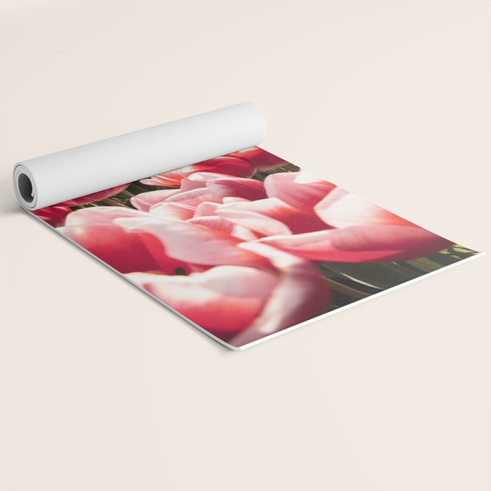 Tulip Field In Holland Floral Photo | Europe Travel Photography Red Flowers Spring Art Print Yoga Mat Gallery Image 2