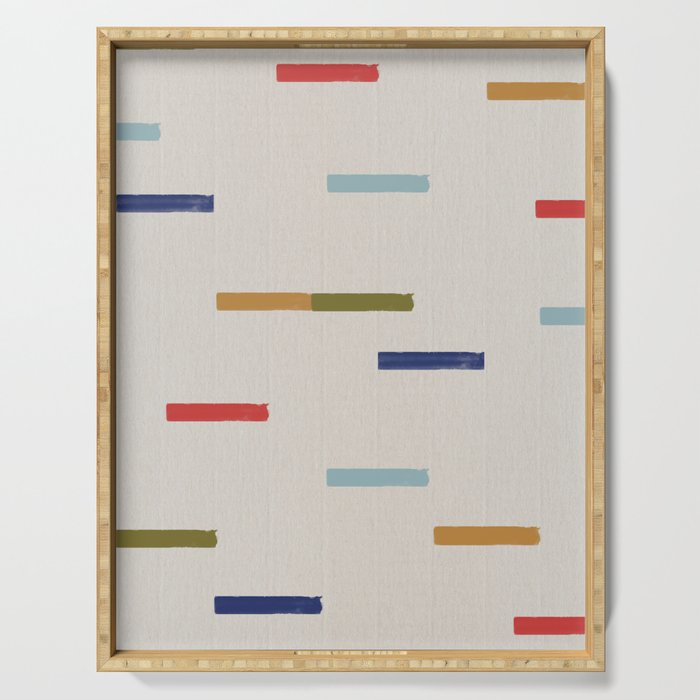 Simple Paper Modernist Art No.2 Serving Tray Gallery Image 1