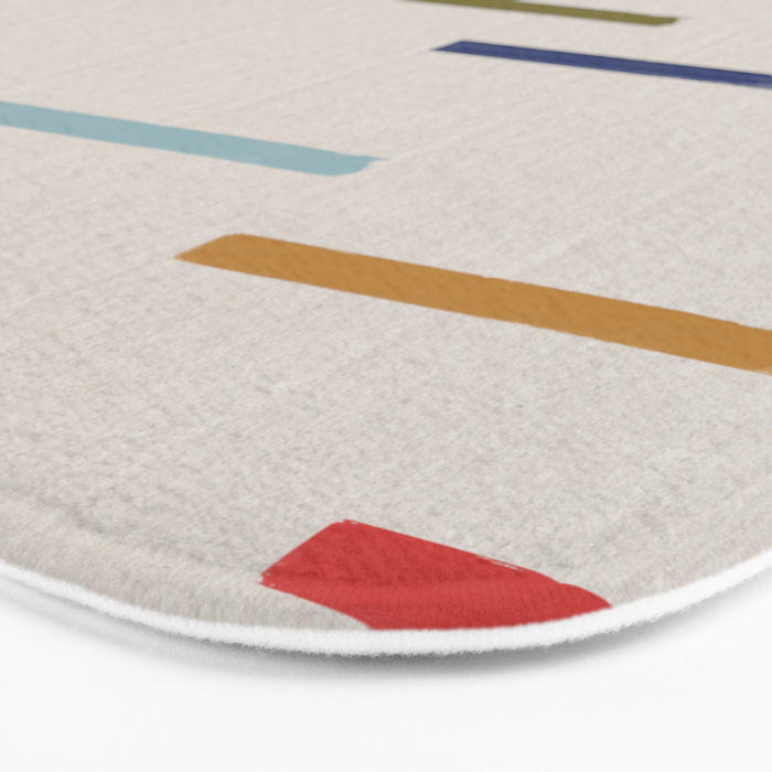 Simple Paper Modernist Art No.2 Bath Mat Gallery Image 3