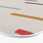 Simple Paper Modernist Art No.2 Bath Mat Gallery Image 3