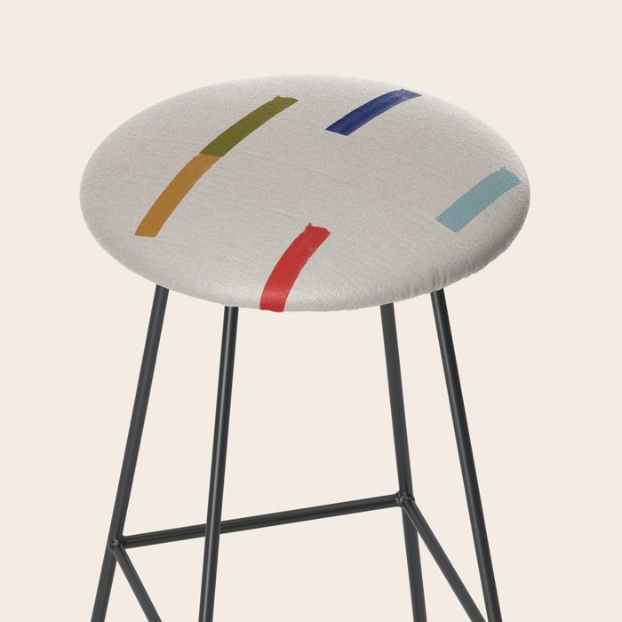 Simple Paper Modernist Art No.2 Stool Gallery Image 2