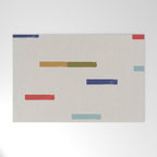 Simple Paper Modernist Art No.2 Welcome Mat Gallery Image 1