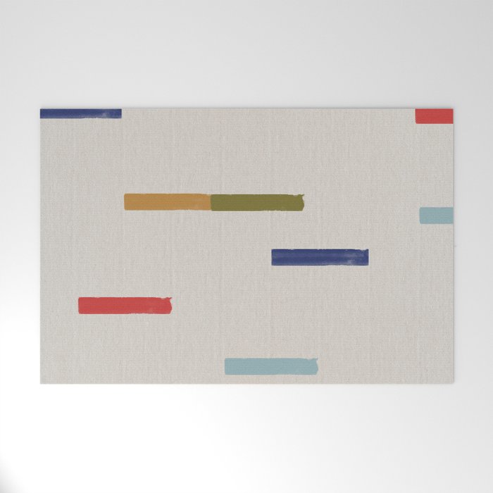 Simple Paper Modernist Art No.2 Welcome Mat Gallery Image 1