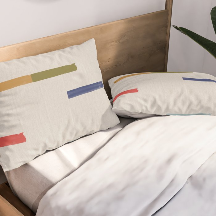 Simple Paper Modernist Art No.2 Pillow Sham Gallery Image 2