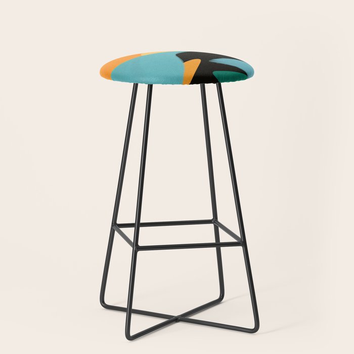 Modern Abstraction 7 Stool Gallery Image 1