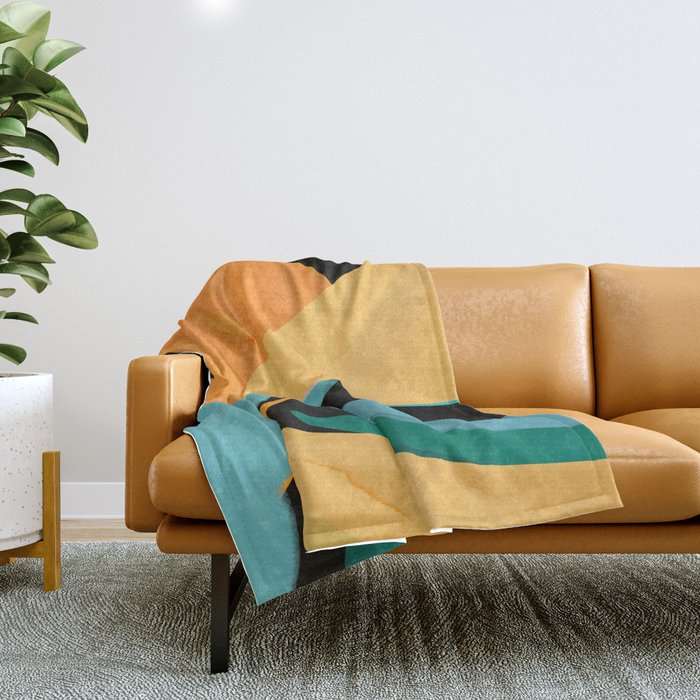 Modern Abstraction 7 Throw Blanket Gallery Image 1