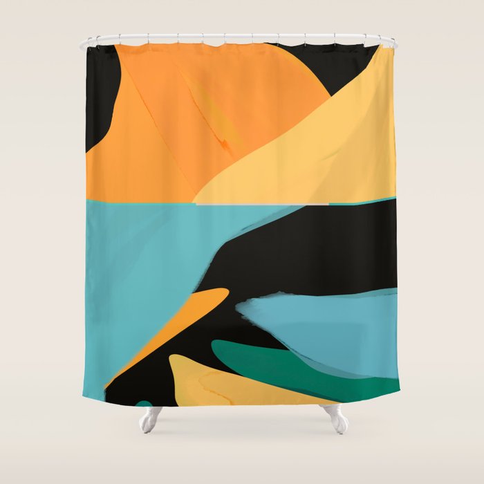 Modern Abstraction 7 Shower Curtain Gallery Image 1