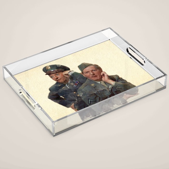 Wallace & Davis (White Christmas) Acrylic Tray Gallery Image 1