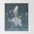 little friends Throw Blanket Gallery Image 2