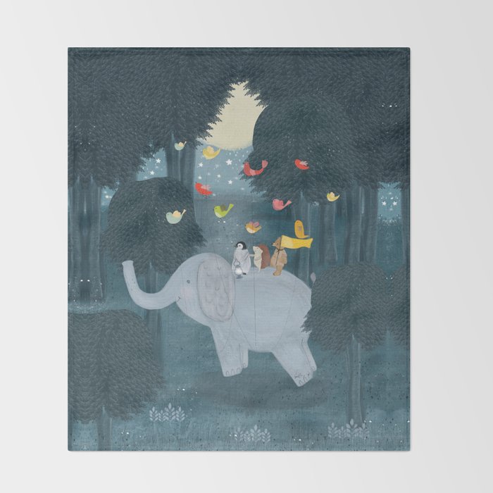 little friends Throw Blanket Gallery Image 2