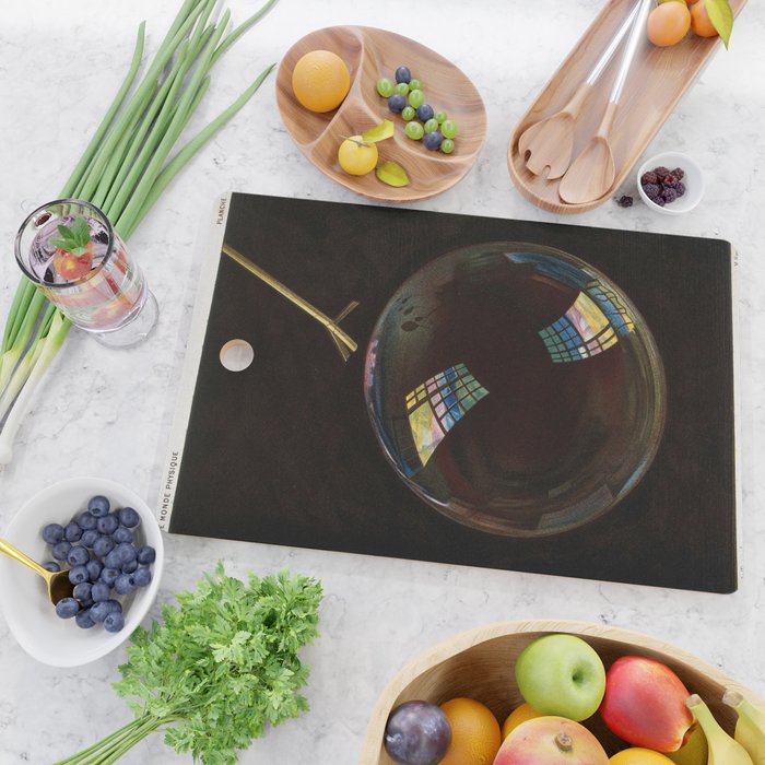 Light distribution on soap bubble from "Le monde physique," 1882 Cutting Board Gallery Image 2