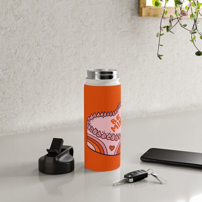 Be Mine Cake Water Bottle Gallery Image 4