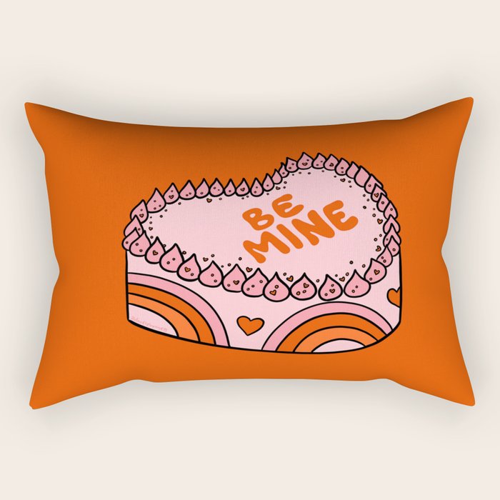 Be Mine Cake Rectangular Pillow Gallery Image 1