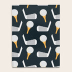 Golf Pattern (Black) Notebook Gallery Image 4