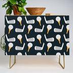 Golf Pattern (Black) Credenza Gallery Image 1