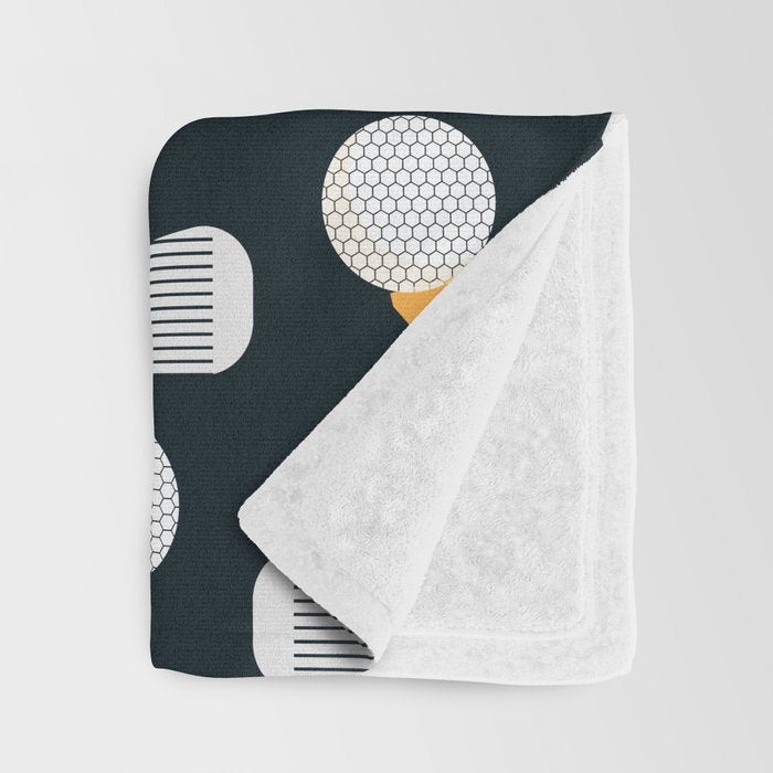 Golf Pattern (Black) Throw Blanket Gallery Image 3