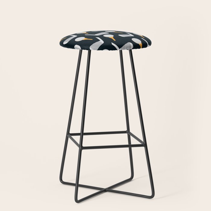 Golf Pattern (Black) Stool Gallery Image 1