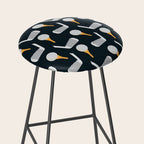 Golf Pattern (Black) Stool Gallery Image 2