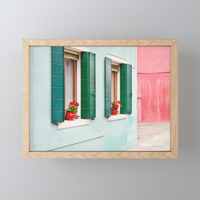 Burano Pastels - Venice Italy Mini Art Print Gallery Image 1