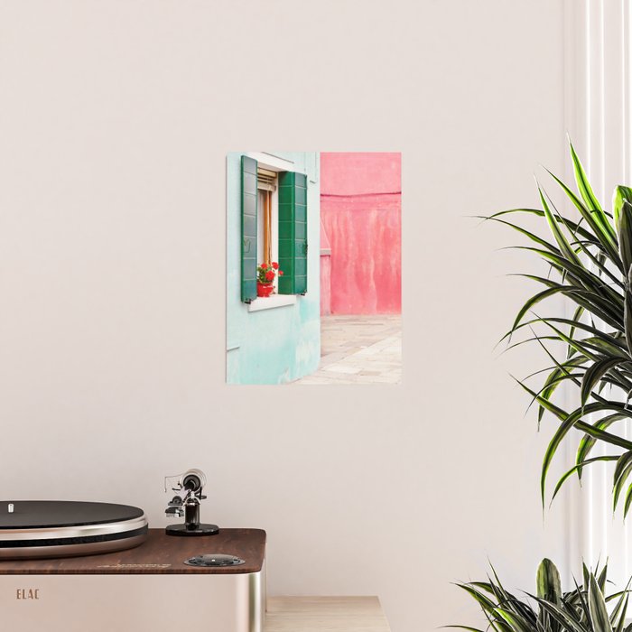Burano Pastels - Venice Italy Poster Gallery Image 2