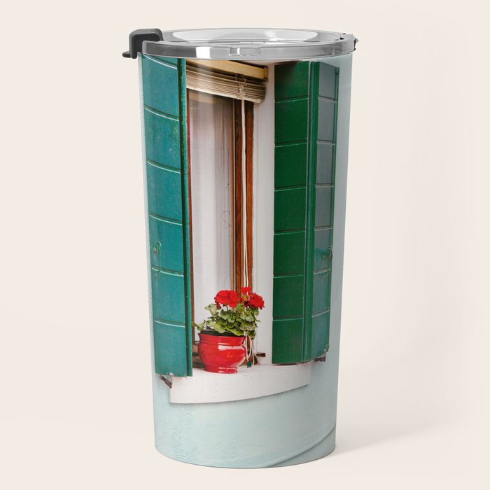 Burano Pastels - Venice Italy Travel Mug Gallery Image 3