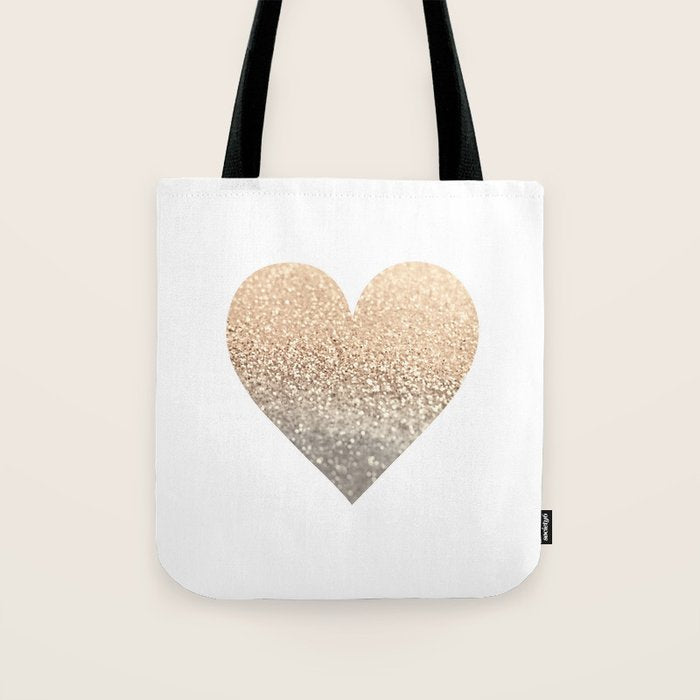 GOLD HEART Tote Bag Gallery Image 1