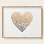 GOLD HEART Serving Tray Gallery Image 1