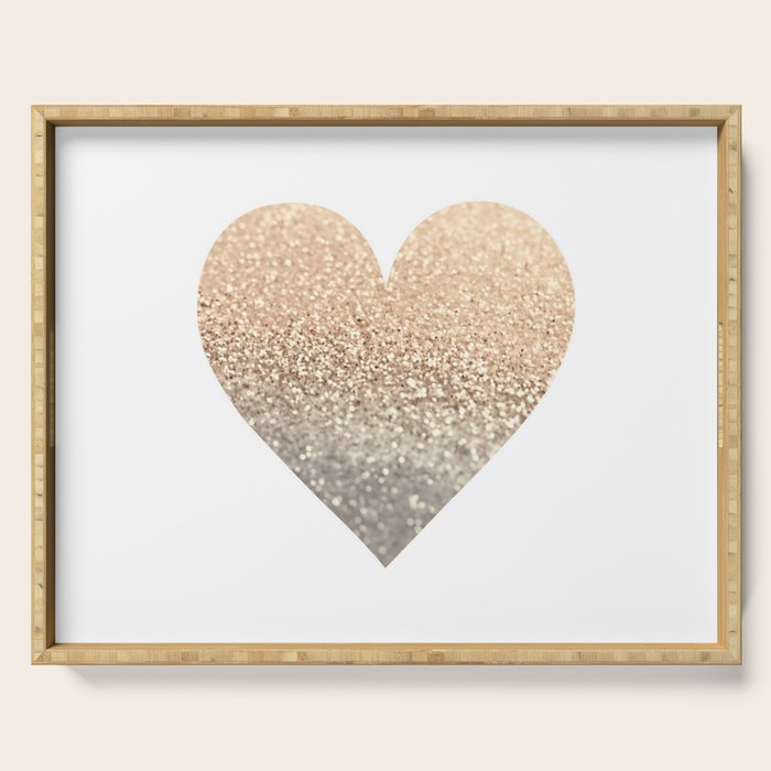 GOLD HEART Serving Tray Gallery Image 1