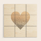 GOLD HEART Wood Wall Art Gallery Image 1