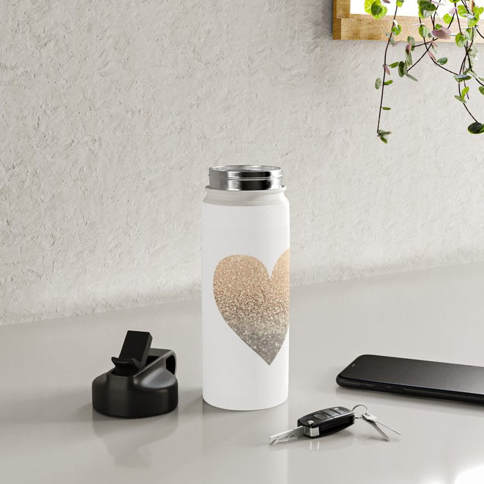 GOLD HEART Water Bottle Gallery Image 5