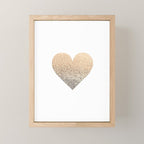 GOLD HEART Mini Art Print Gallery Image 1
