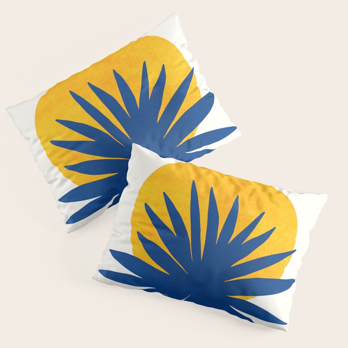 Abstract Tropical Sunset / Mid Century Series Pillow Sham Gallery Image 3