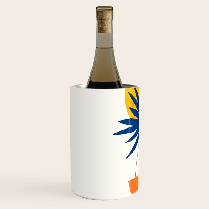 Abstract Tropical Sunset / Mid Century Series Wine Chiller Gallery Image 2