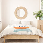 Abstract Tropical Sunset / Mid Century Series Duvet Cover Gallery Image 3