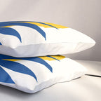 Abstract Tropical Sunset / Mid Century Series Pillow Sham Gallery Image 3