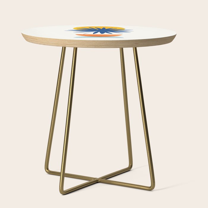 Abstract Tropical Sunset / Mid Century Series Side Table Gallery Image 1