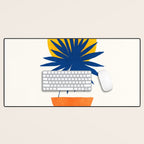 Abstract Tropical Sunset / Mid Century Series Desk Mat Gallery Image 1