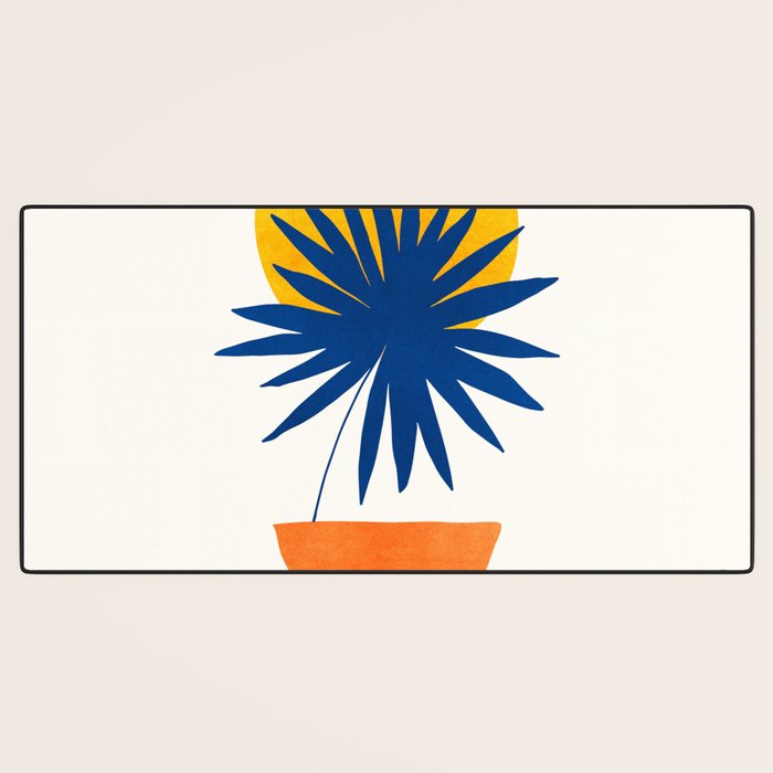 Abstract Tropical Sunset / Mid Century Series Desk Mat Gallery Image 3