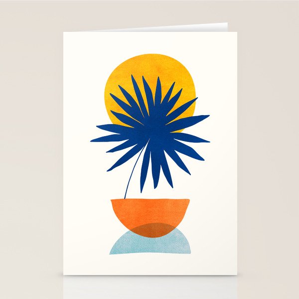Abstract Tropical Sunset / Mid Century Series Stationery Card Gallery Image 1